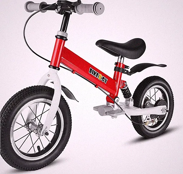 2-in-1 Kids Balance Bike & Pedal Bike, 12-14" for Ages 2-6, Shock Absorbers