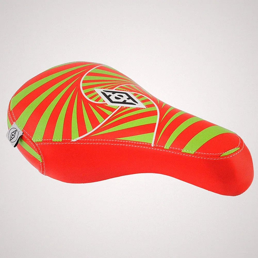 Alienation Psycho BMX - Green/Red 140mm Width Vinyl Faux Leather