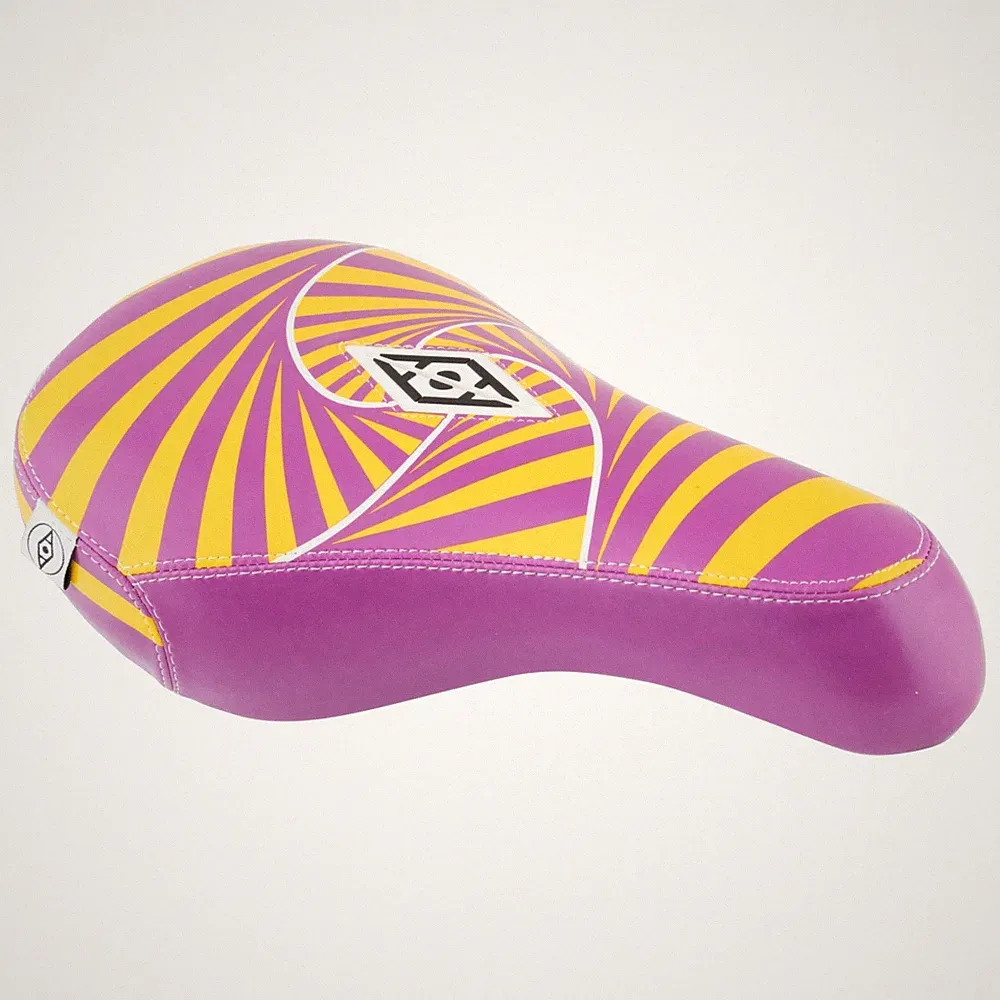Alienation Psycho BMX - Yellow/Purple 140mm Width Vinyl Faux Leather