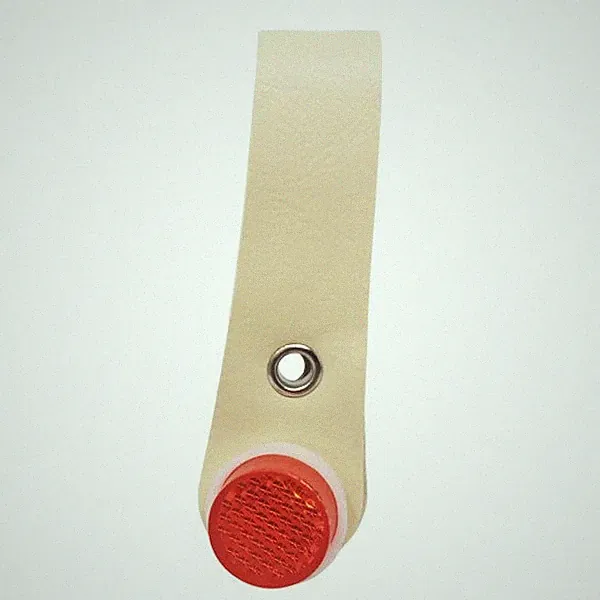 BICYCLE HIGH QUALITY FAUX LEATHER CREAM HUB SHINER RED REFLECTORS VINTAGE STYLE