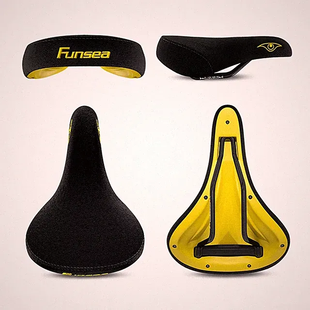 Bicycle Seats, Wheelie Stunt, Big BMX Cruiser Bike Saddle, Flannelette, 8Mm Rai