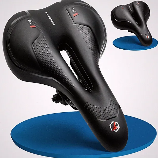 Bike Seat, Comfort Wide Bicycle Seat for Men Women, Waterproof Bike Saddle wi...