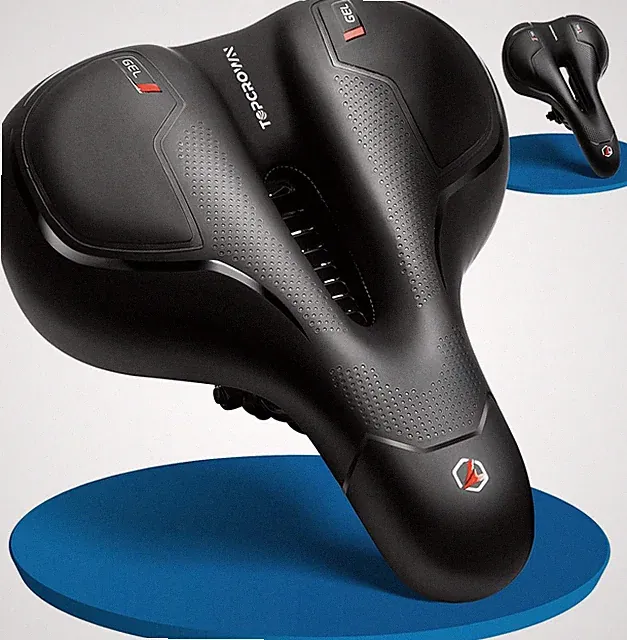 Bike Seat, Comfort Wide Bicycle Seat for Men Women, Waterproof Bike Saddle with