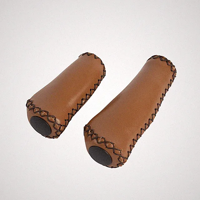 BROWN Synthetic Leather KRATON SHIFTER Grips for 3/ 7-Speed Cruiser Hybrid Bikes