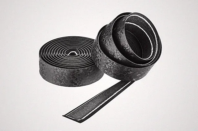 Ciclovation Leather Touch Black Diamond Handlebar Tape - grip and cushion