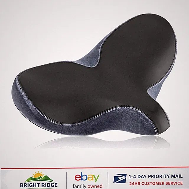 Comfort Replacement Saddle for Stationary and Electric Bikes, Black Color