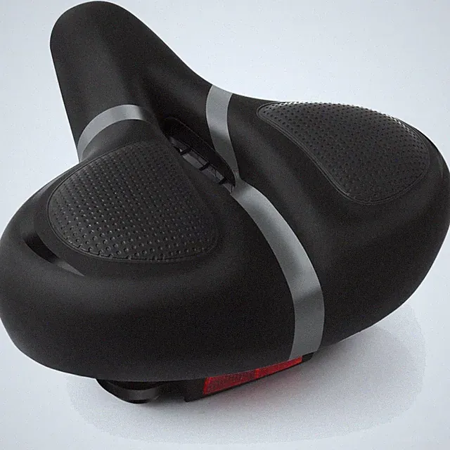 Durable Faux Leather Bicycle Seat Cushion with Shock Absorb System for All Bikes