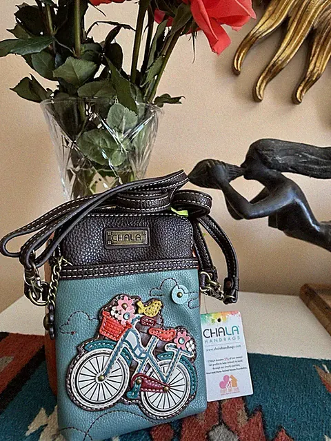 NEW W/Tags CHALA Bicycle Crossbody purse Adjustable