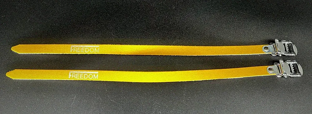 NOS Faux Leather Toe Straps/Road Bike/Mountain/MTB/Fixie/Vintage Bicycle/YELLOW