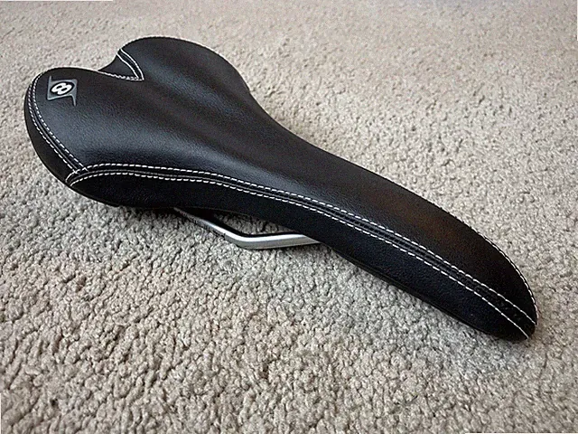 Origin Eight 8 Faux Leather Stitched Saddle with Composite Base Reinforced Edges