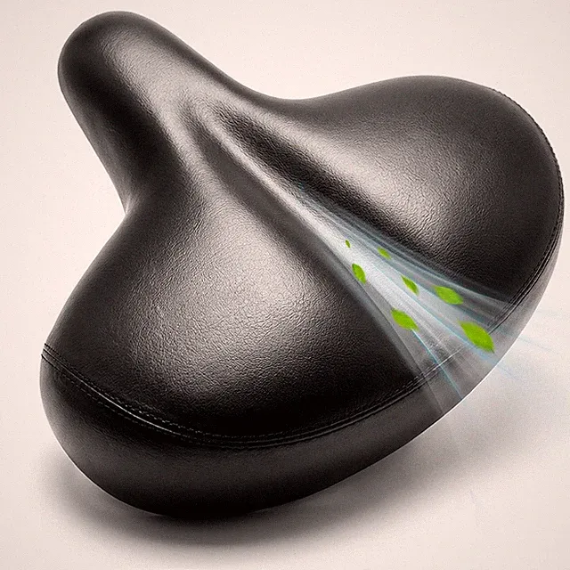 Oversized Bike Seat, Comfort Bike Seat Cushion with Ergonomic Design, Waterpr...