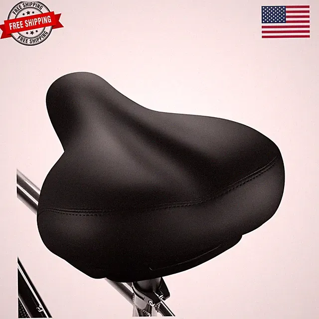 Oversized Bike Seat, Comfortable Bike Seat - Universal Replacement Bicycle Sa...