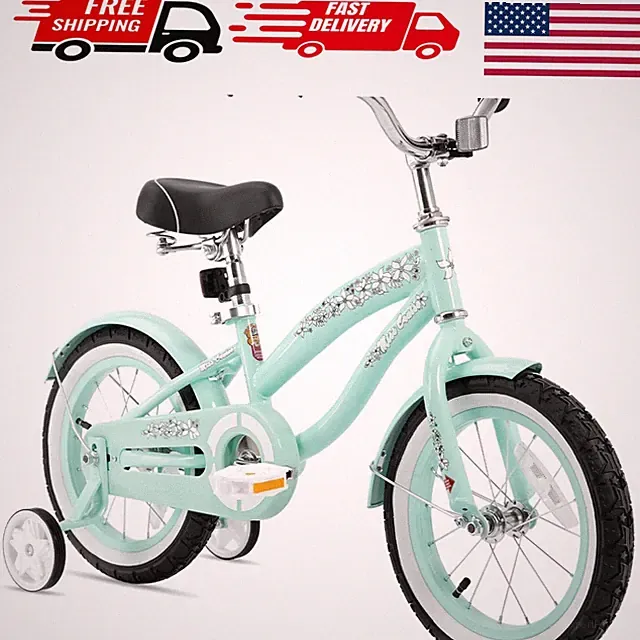Personalized Kids Cruiser Bike Ages 2-7 with Adjustable Seat & Coaster Brake