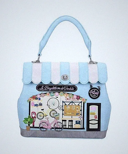 Rare Vendula La Bicyclette Bike Repair Shop Grace Bag Boutique Designer Novelty
