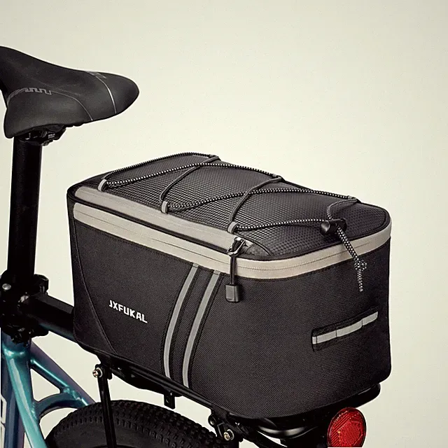 Rear Bike Rack Bag with Rain Cover, 7L/9L/10L/12L Waterproof Bicycle Ebike Sa...