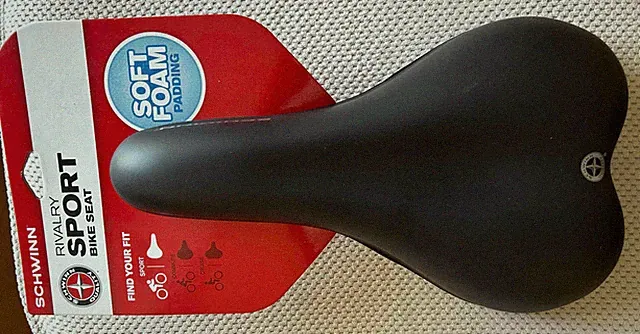 Schwinn Rivalry Sport Black Bike Seat - Soft Foam - NEW