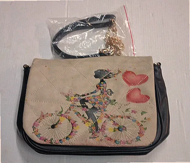 Tobica Butterfly Bicycle Crossbody Purse Shoulder Bag