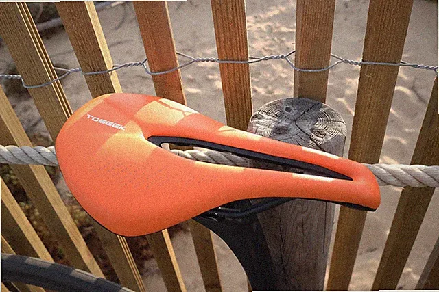 TOSEEK Bicycle Saddle Comfortable Leather Mountain Road Bike Seat 254*143mm