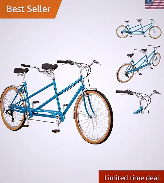 Twinn Tandem Bicycle for Adults - Perfect for Adventure with 7-Speed Shifters